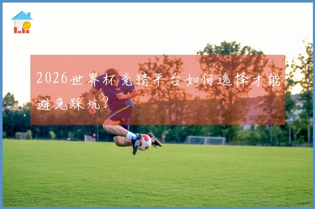 2026世界杯竞猜平台如何选择才能避免踩坑？